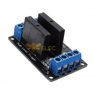 2 Channel DC 12V Relay Module Solid State High and low Level Trigger 240V2A high level