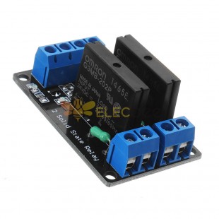2 Channel DC 24V Relay Module Solid State High and low Level Trigger 240V2A