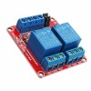 Arduino 용 24V 2 채널 레벨 트리거 광 커플러 릴레이 모듈 전원 공급 장치 모듈