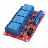 24-вольтовый 4-канальный релейный модуль оптопары триггерного уровня для Arduino — продукты, которые работают с официальными платами Arduino
