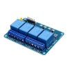 2Pcs 5V Módulo de Relé de 4 Canais PIC DSP MSP430 Azul para Arduino - produtos que funcionam com placas Arduino oficiais