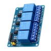2Pcs 5V 4 Channel Relay Module PIC DSP MSP430 Blue for Arduino - products that work with official Arduino boards