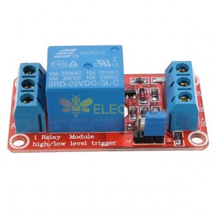 Módulo de relé optoacoplador de nível de 1 canal 3 peças 5V para Arduino