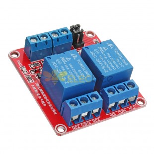 Módulo de relé optoacoplador de disparador de nivel de 2 canales de 5V 3 uds para Arduino