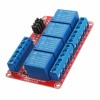 3Pcs DC12V 4 Channel Level Trigger Optocoupler Relay Module Power Supply Module for Arduino