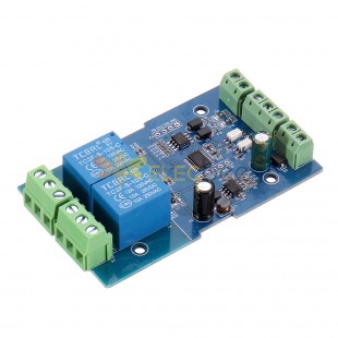 3pcs Dual 2-way Relay Module Switch Input and Output RS485/TTL Communication Controller