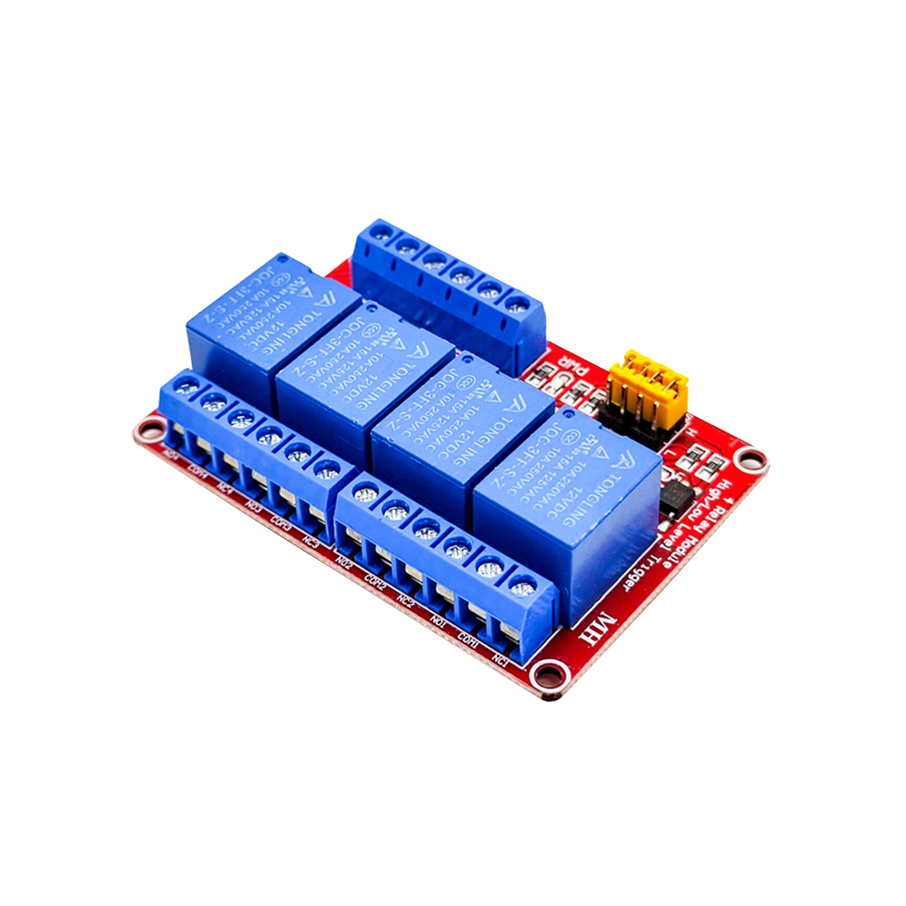 3Pcs DC12V 4-канальный модуль триггера оптопары релейный модуль питания для Arduino