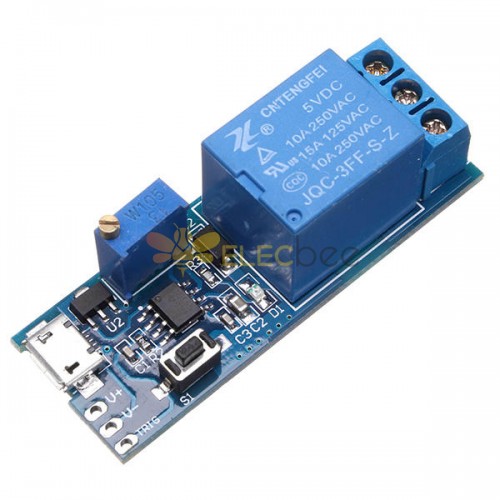 5Pcs 5V-30V Wide Voltage Trigger Delay Timer Relay Conduction Relay Module Time Delay Switch
