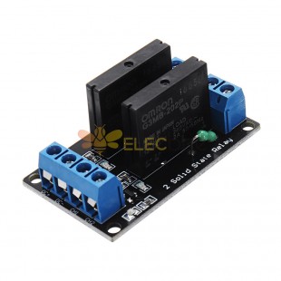5pcs 2 Channel DC 12V Relay Module Solid State Low Level Trigger 240V2A for Arduino