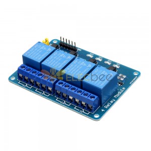 Arduino 용 5pcs 5 v 4 채널 릴레이 모듈 pic DSP MSP430 Blue-공식 Arduino 보드와 함께 작동하는 제품