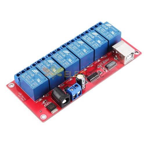 6 canales 24V HID Relé USB sin conductor Interruptor de control USB  Interruptor de control de
