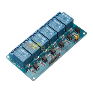 Módulo de relé de 6 canais 3.3V Isolamento de optoacoplador ativo baixo para Arduino - produtos que funcionam com placas Arduino oficiais