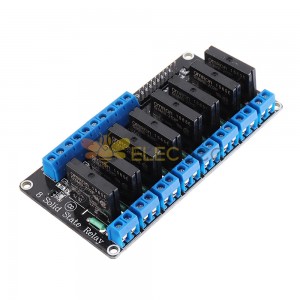 8 Channel 5V Solid State Relay Low Level Trigger DC AC PCB SSR In 5V DC Out 240V AC 2A for Arduino
