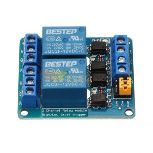2 Channel 12V Relay Module High And Low Level Trigger For Auduino