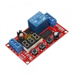 24V Relay Module Digital Display Delay Board High and Low Trigger Adjustable Cycle Multi-function For Auduino Smart Home