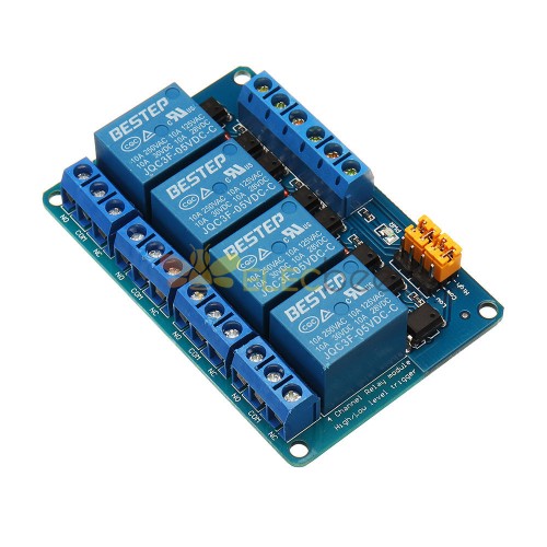 BESTEP 4 Channel 24V Relay Module High And Low Level Trigger Fo 