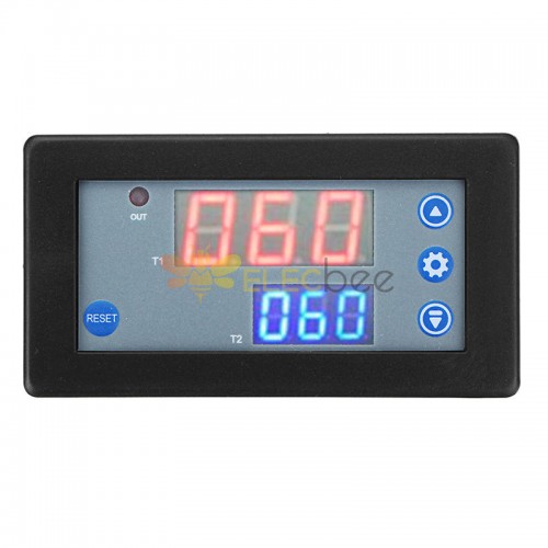 Digital Dual Display Time Cycle Timing Delay Relay Module 1500W 10A