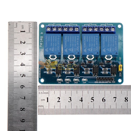  JBtek 4 Channel DC 5V Relay Module for Arduino Raspberry Pi DSP  AVR PIC ARM : Electronics