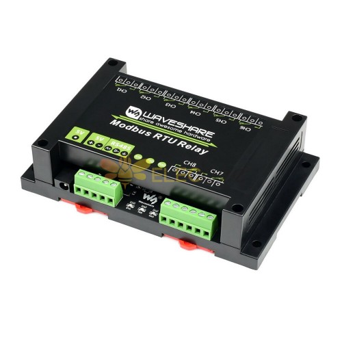 Module relais Waveshare® Modbus RTU 8 canaux Interface RS485 de