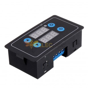 YF-4 0.1S-999H Adjustable Cycle Delay Timer Relay Module with Digital Display Timing Delay Board 12V DC