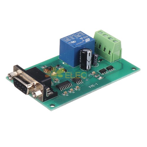 YYE-1 5V/12V/24V RS232 Module de relais de contrôle de Port série MCU MAX232 carte de commutateur de commande USB