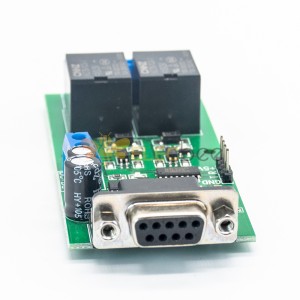 YYE-2 RS232 조정 가능한 UART 직렬 포트 원격 제어 2 채널 릴레이 모듈 MCU PC 제어 스위치 보드