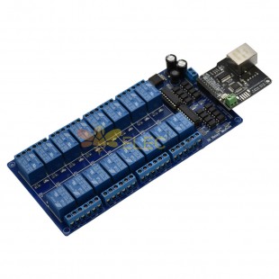 NC1601 Ethernet Relay Controller Module Ethernet Controller Board RJ 45 Interface with 16-Way Channel Relay
