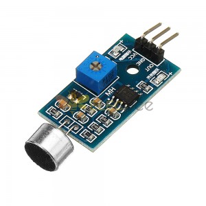 Modulo sensore di rilevamento vocale da 10 pezzi Modulo di riconoscimento del suono Modulo sensore microfono ad alta sensibilità DC 3.3V-5V