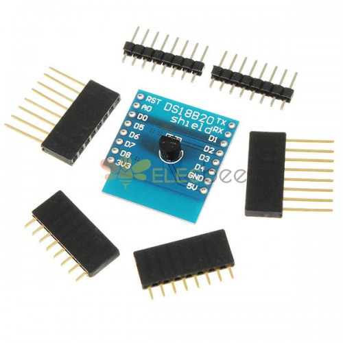 10Pcs DS18B20 模块适用于 D1 Mini DS18B20 温度测量传感器模块