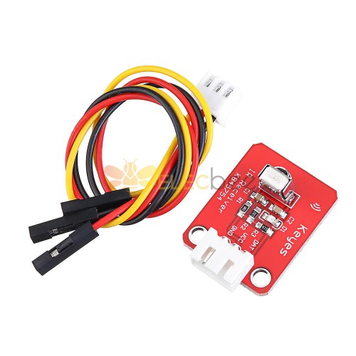 10 件 1838T 紅外傳感器接收器模塊板遙控器紅外傳感器帶電纜用於 Arduino