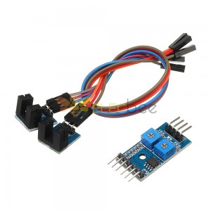 2路速度传感器模块计数电机速度控制器测量槽型光耦模块