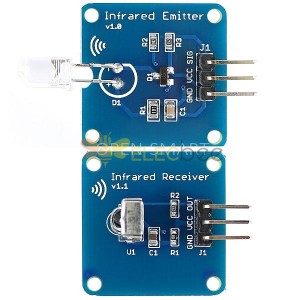 3 pares mini módulo transmissor infravermelho 38 khz + módulo sensor receptor infravermelho IR