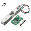 3Pcs 10kg Aluminum Alloy Small Scale Weighing Pressure Sensor With HX711 AD Module