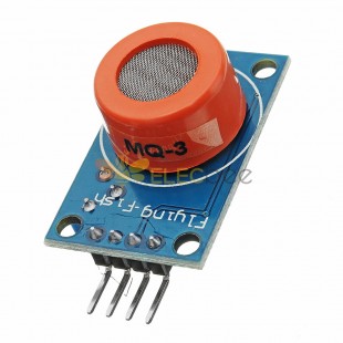 3 件装 MQ3 酒精乙醇传感器呼吸气体乙醇检测气体传感器模块，适用于 Arduino