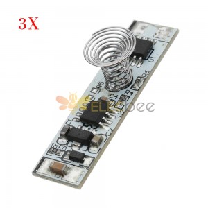 3pcs DC 9V To 24V Touch Switch Capacitive Touch Sensor Module LED Dimming Control Module Lighting Controller