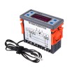 5pcs 24V XH-W2060 嵌入式数字温控器柜冷冻冷藏库温控器温度控制器