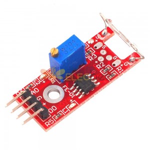 5 Stück KY-025 4-poliger magnetischer trockener Reed-Rohrschalter Magnetron-Sensor-Schaltermodul für Arduino