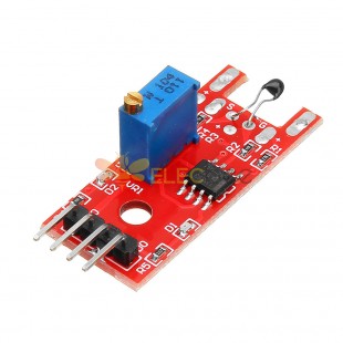 5 件 KY-028 4 針數字溫度熱敏電阻熱傳感器開關模塊，適用於 Arduino