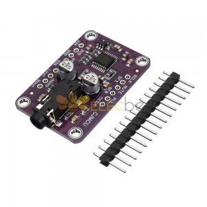 -1334 UDA1334A Carte de module de décodeur audio stéréo I2S 3.3V - 5V pour Arduino - produits compatibles avec les cartes Arduino officielles