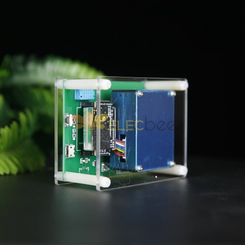 Détecteur de CO2, moniteur de dioxyde de carbone, chargeur USB Détecteur de  capteur de qualité de l'air avec humidité de température pour la maison