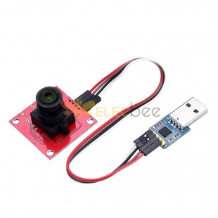 다채로운 OV2640 카메라 모듈 Arduino Raspberry Pi MCU용 컨버터 보드가 있는 직렬 포트 JPEG 출력
