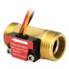 Vollkupfer-Wasserdurchflusssensor 1,75 MPa G1 / 2-Impuls-Hall-Durchflussmesserschalter 1-25 l / min