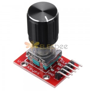 KY-040 Module d'encodeur rotatif à 360 degrés avec capuchon de bouton rotatif de potentiomètre 15x16.5mm pour interrupteur de capteur