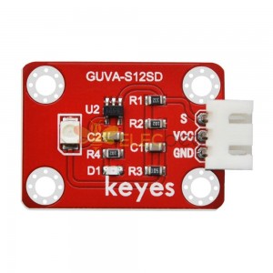 GUVA-S12SD 3528 Ultraviolet Sensor(Pad hole) Anti-reverse Plug White Terminal
