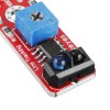 灰度传感器（焊盘孔） 防反接插头 白色端子 TCRT5000 传感器模块