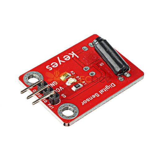 Segnale digitale della scheda del sensore del modulo di vibrazione (foro del pad) con intestazione del pin