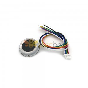 R502-A 静電容量式指紋リーダー モジュール センサー スキャナー 小型薄型円形リング LED 制御 DC3.3V MX1.0-6pin