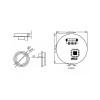 R502-A lecteur d\'empreintes digitales capacitif Module de capteur Scanner petit anneau circulaire mince LED contrôle DC3.3V MX1.0-6pin