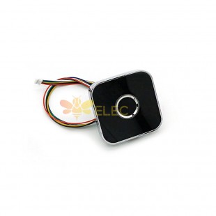 R502-AW Capacitive Fingerprint Reader Module Sensor Scanner Zinc Alloy Round Ring LED Control DC3.3V