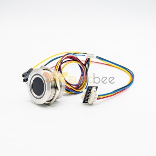 R503 Kapasitif Parmak İzi Modülü Sensörü Tarayıcı Dairesel Yuvarlak İki Renkli Halka Gösterge LED Kontrol DC3.3V MX1.0-6pin 19mm